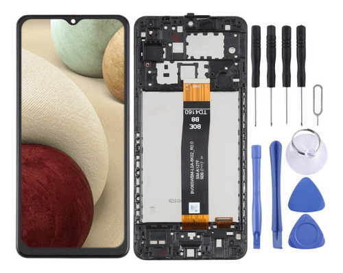 Montagem De Tela Oled Com Moldura Para Samsung Galaxy A12