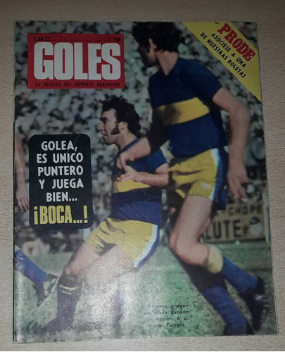 Revista Goles N°1211 Marzo De 1972 Boca