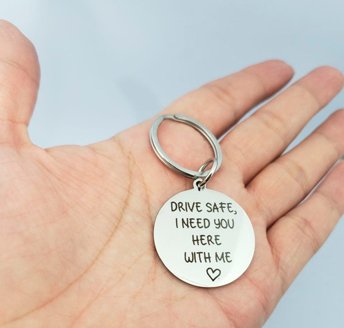 Llavero Drive Safe De Acero Inoxidable Llav3302