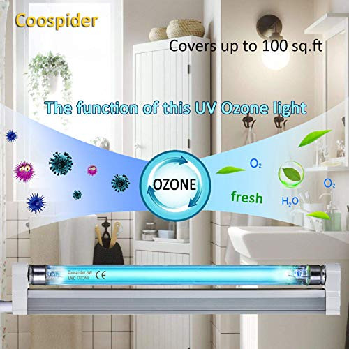Lámpara U/v/c Coospider De 185 Nm Con Bombilla De 253,7 Nm,