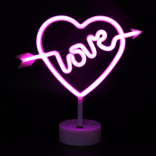 Noche De Neón En Forma De Corazón Para Boda, Fiesta, Habitac