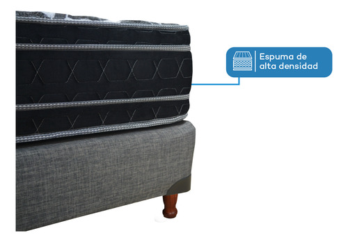 Sommier Viggo Esmeralda 130x190 Cm 130 Kg Alta Densidad