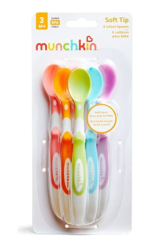 Munchkin ® Kit Com 6 Colheres Infantis