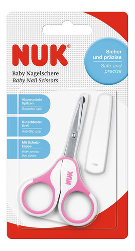 Tijeras De Seguridad Para Bebé Y Niños Nuk Color Rosa