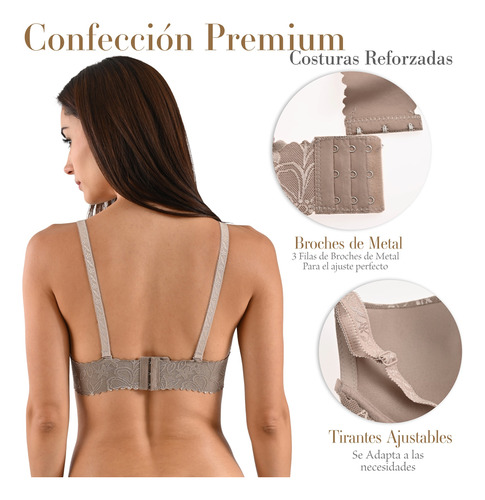 Sutil Brasier Mujer Pink Label Set 2 Slc002