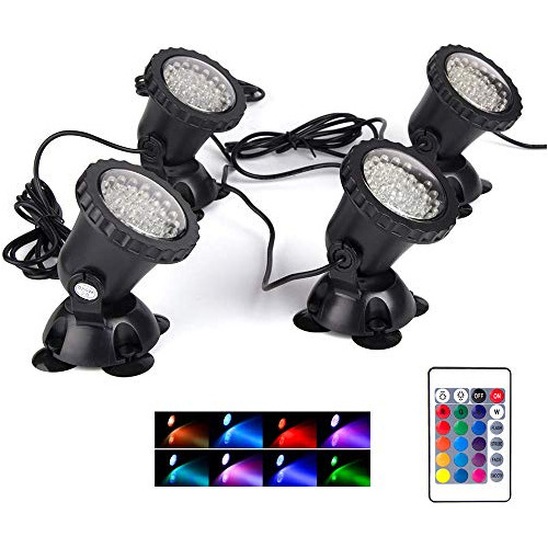 Focos Que Cambian De Color, 12 W, Luces Led Subacuátic...