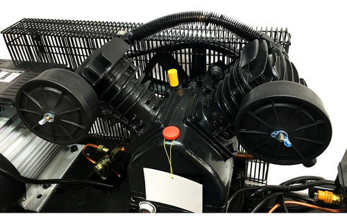Imagen 3 de 6 de Compresor 100 Litros 3hp Bicilindrico Correa Kushiro K100-3