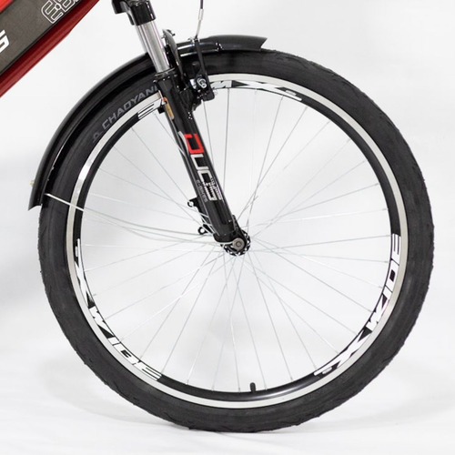 Bicicleta Elétrica 48v 13ah Confort Vermelho Com Cestinha