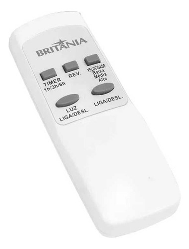 Ventilador De Teto Cristal Bvt05b Com Controle Estrutura Branca Pás Transparente