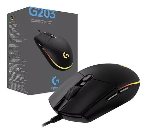 Bc.ec Mouse Gamer Logitech G203 Lightsync Rgb 8000 Dpi