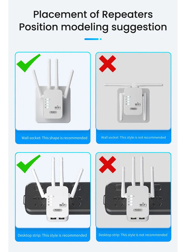 Para Repetidor Wifi De 300 Mbps Extensor De Señal Wifi