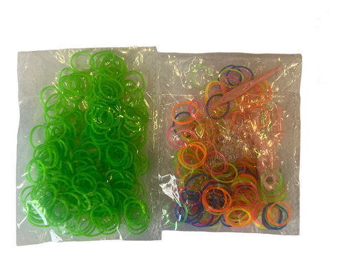 Gomitas Para Hacer Pulseras Reposición Color Verde / M11