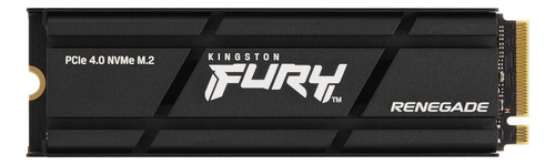Ssd M.2 Nvme 2tb Kingston Fury Renegade Fyrdk/2000g Pcie 4.0 Com Dissipador Compatível Com Pc Notebook Ps5 Xbox Series S/x Cor Preto