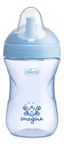 Vaso Bebe Advance Cup Chicco 2 En 1 Antiderrame 266 Ml Azul 