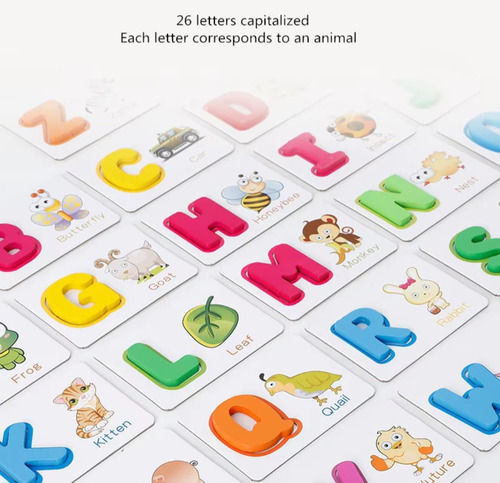 Tarjetas De Aprendizaje De Letras Abecedario En Inglés