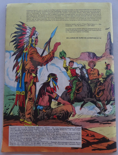 Album Tex! Editora Vecchi 1981 Original E Completo (Usado)