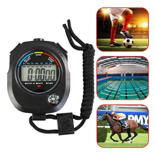 Cronômetro Digital Alarme Data/hora Para Esporte Diciplina