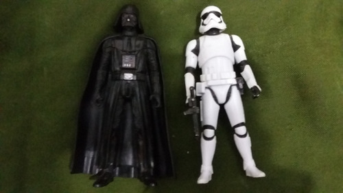 2 Figuras De Star Wars Darth Vader & Stormtrooper (Usado)