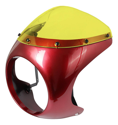 Parabrisas De Motocicleta Deflector De Viento Rojo Amarillo