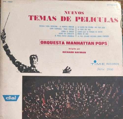 Manhattan Pops Temas De Peliculas Vinilo Lp Original Sin Uso