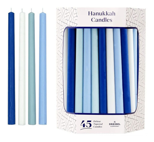 Velas De Menorá De Hanukkah Cónicas De Lujo Para Las ...