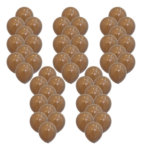 Globos Premium 10 Pulgadas X 50 Unidades Chocolate