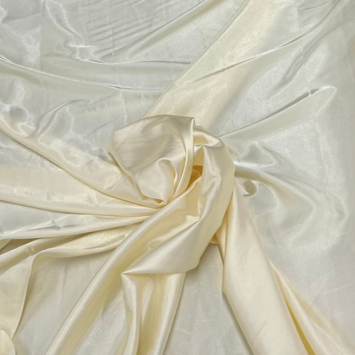 Tela Saten Con Lycra Elastizado Spandex Premium Por X Metro Natural