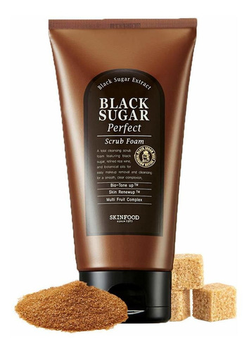 Skinfood Black Sugar Perfect Scrub Foam 180g - Exfoliante De