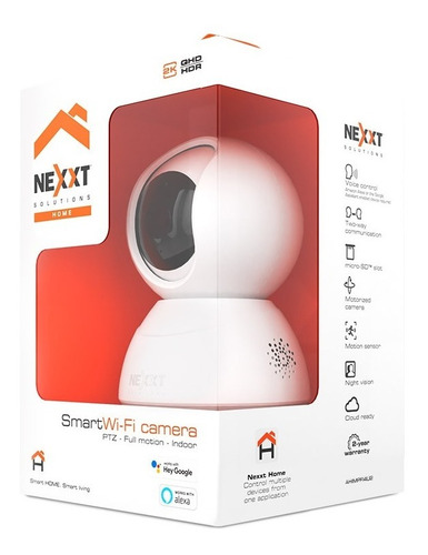 Cámara Smart Wi-fi Motorizada Nexxt Ahimpfi4u2 2k Interiores