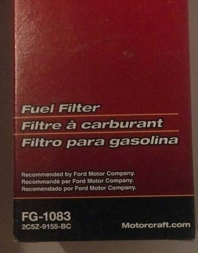 Fg-1083 Filtro Gasolina Explorer Mustang Triton F-150 