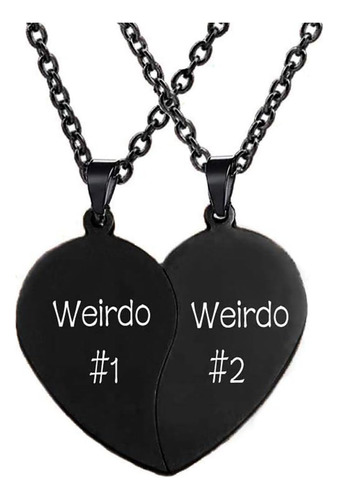 Mjartoria Collar Bff Para Collar De 2 Corazones Divididos Bi