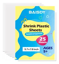 Comprar 25 Hojas De Plástico Termorretráctil Manualidades Pap...