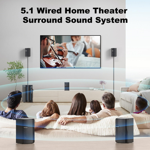 Sistema De Sonido Envolvente Bobtot B701d 800w 5.1/2.1 Ch
