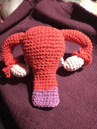 Utero En Crochet Con Bebé, Cesárea Y Parto Natural + Vulva 