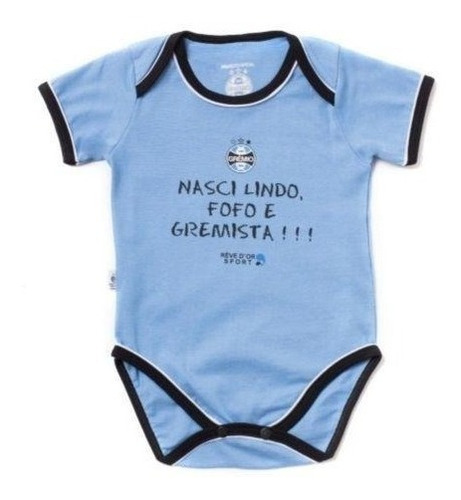 Body Bebê Grêmio Com Frase Nasci Gremista Revedor