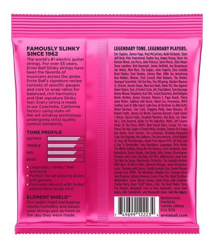 Imagem 4 de 5 de Encordoamento Ernie Ball Super Slinky 009 Guitarra 2223