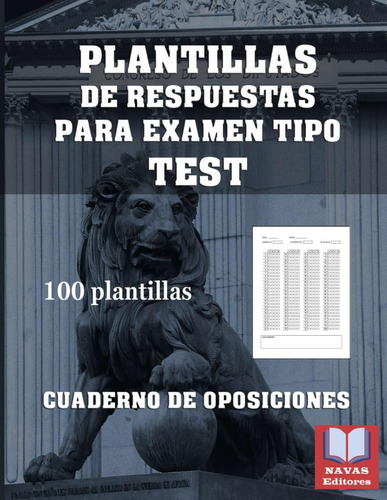 Libro: Plantillas De Respuestas Para Examen Tipo Test. Cuade