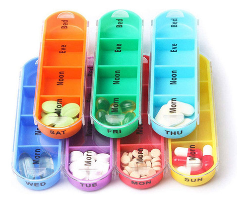 Pastillero Organizador Semanal De Medicamentos