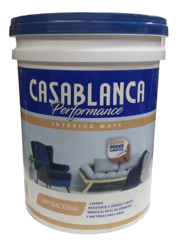 Latex Casablanca Interior Blanco 20 Litros Casa Scalise