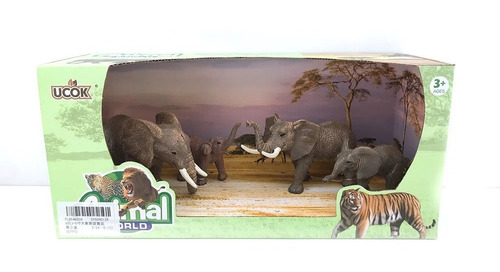 Playset Figuras Animal World Familia Elefantes (11129)
