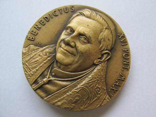 Antigua Medalla Papa Benedicto Xvi Vaticano Roma Muy Escasa (Usado)