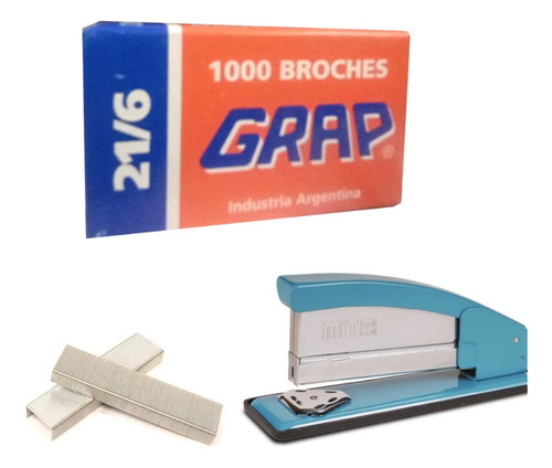 Broches Grap Para Abrochadora 21/6 X5000 (5x1000)