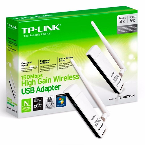 Adaptador Usb Wifi 150mbps Tp-link Tl-wn 722n / 722