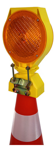 Kit 10 Sinalizador Energia Solar Automático Resistente Obra