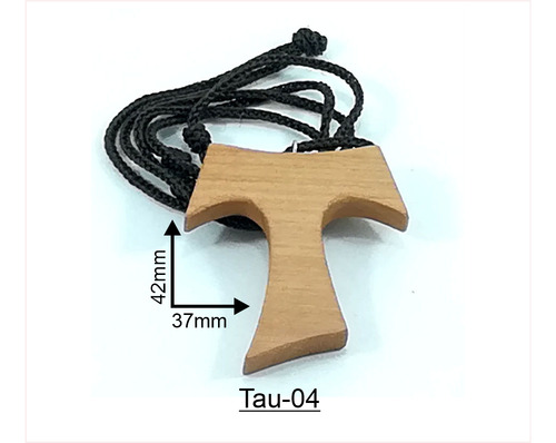 Cruz Tau En Madera Grande 37x42mm Pack X30 Unidades