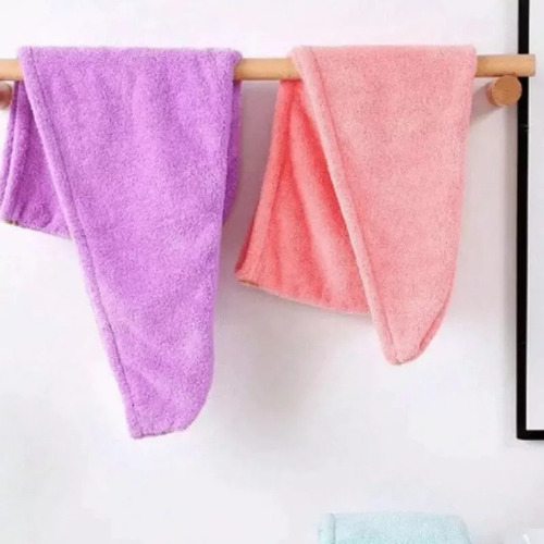 4 Toallas De Microfibra Para Secar El Cabello Gorro