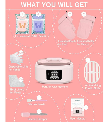 Máquina De Cera De Parafina Para Manos Y Pies -kit Humectant