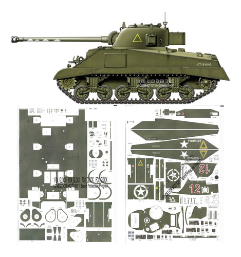 M4a4 Sherman Vc Firefly 1.25 Papercraft