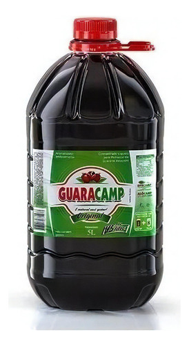 Xarope De Guaraná Natural Guaracamp 5 Litros- 1 Bombona