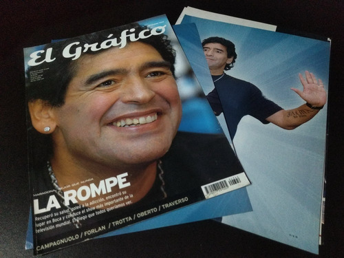 (rt009) Diego Maradona * Tapa Revista + 8 Pgs * 2005
